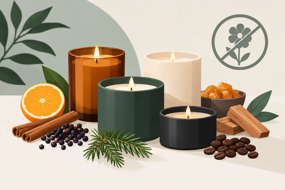Non Floral Scented Candles That Don’t Play Nice