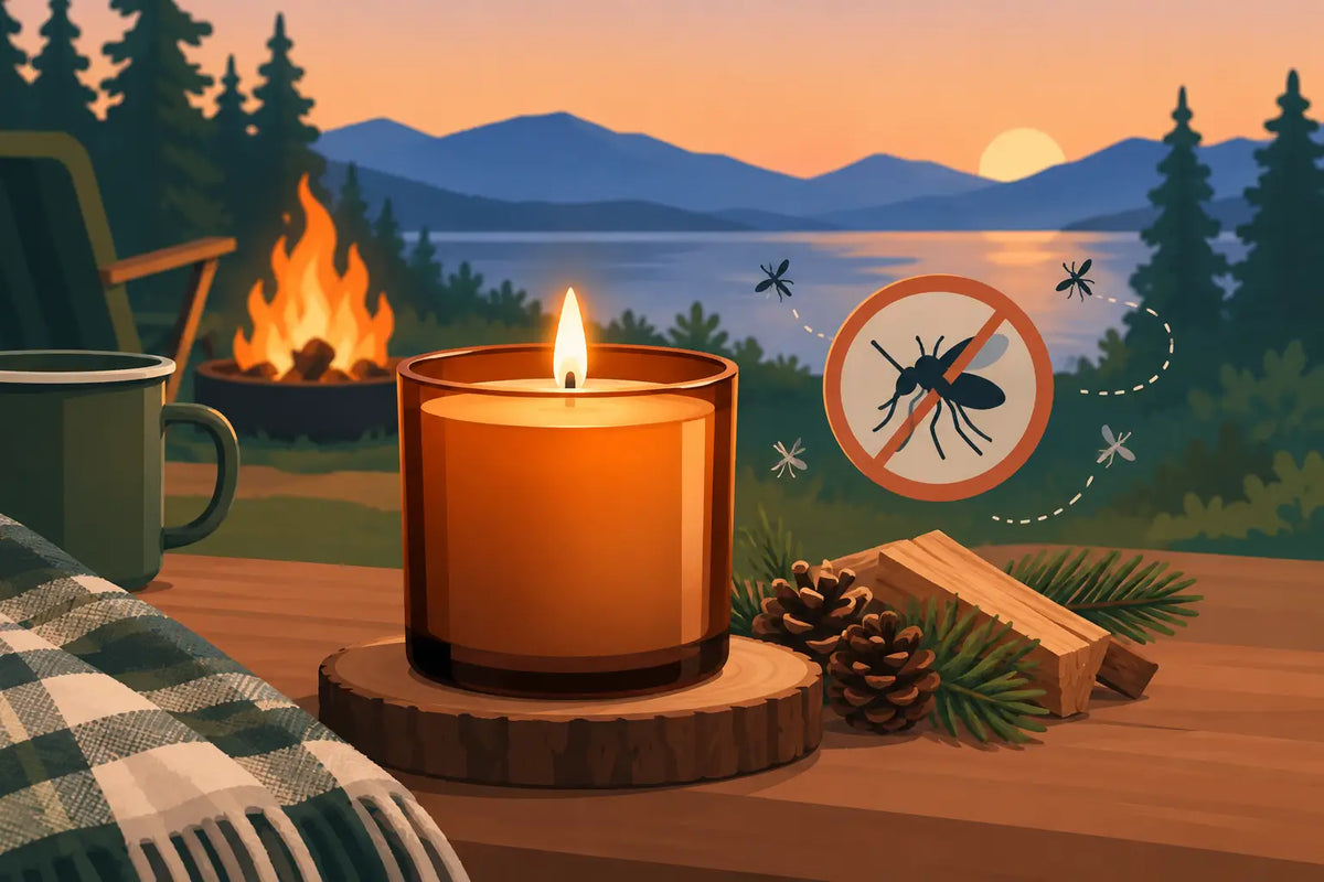 Campfire Scented Candle Without the Bugs