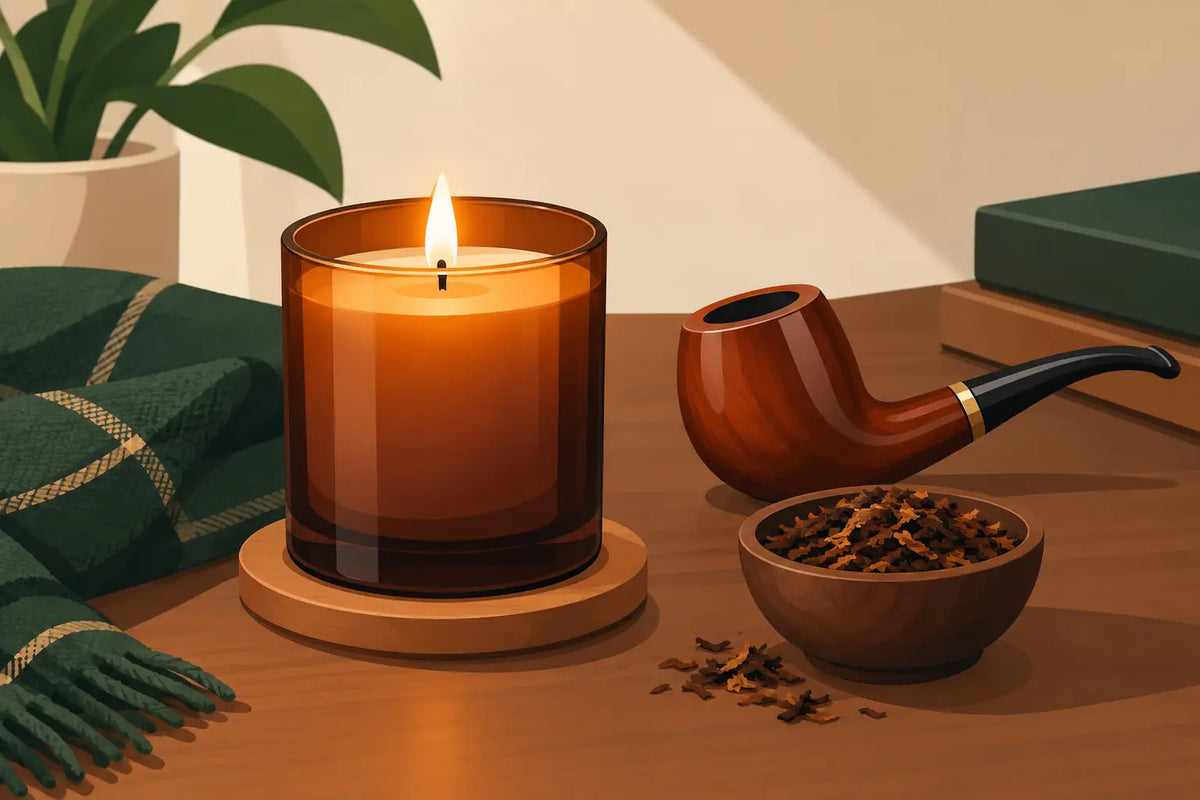 Pipe Tobacco Scented Candle, No Ashtray Required