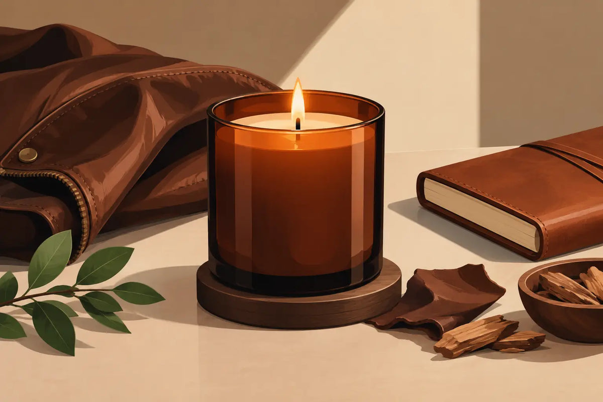 Leather Scented Candle: Smells Like Good Trouble